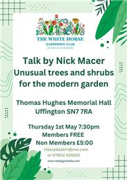 Garden Club - Unusual Trees and Shrubs